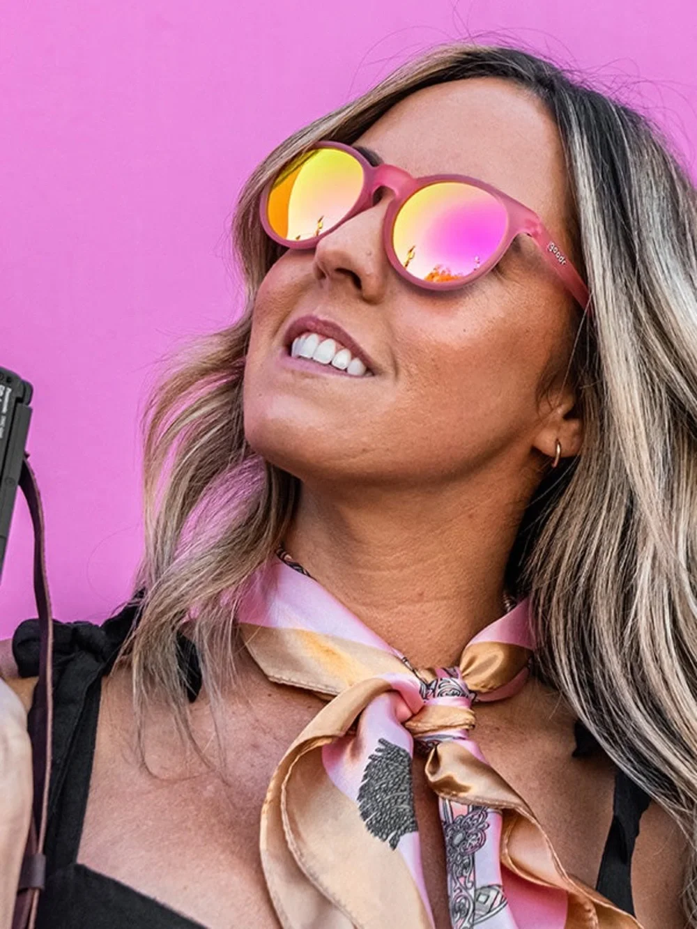 Goodr CIRCLE G INFLUENCERS PAY DOUBLE Sunglasses - Light Pink - Picture 8 of 8